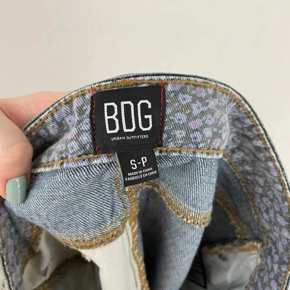 Urban Outfitters BDG Floral Patchwork Denim Mini Skirt Size Small - Picture 3 of 6